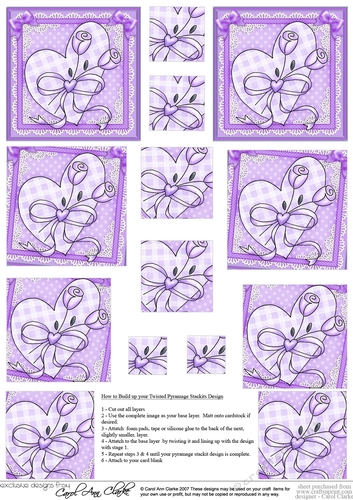 Lovin Heart  - Twisted Pyramage sheet