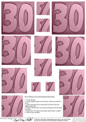 30th Metallic Age Twisted Pyramage Sheet
