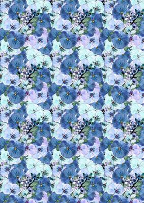Spring Flowers and Lace Matching Backing Paper