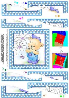 Robert's Flowers Quick Card with Wavy Spiral Side Stacker