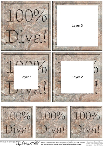 100% Diva! Set in Stone Tunnel Topper