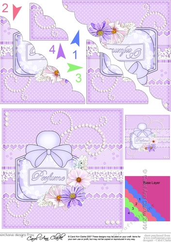Perfume, Flowers & Lace - Scalloped Corner Stacker