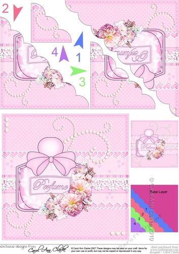 Perfume, Flowers & Lace - Scalloped Corner Stacker