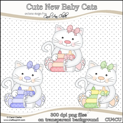 Cute Baby Cats - CU4CU Digital Clip Art Set