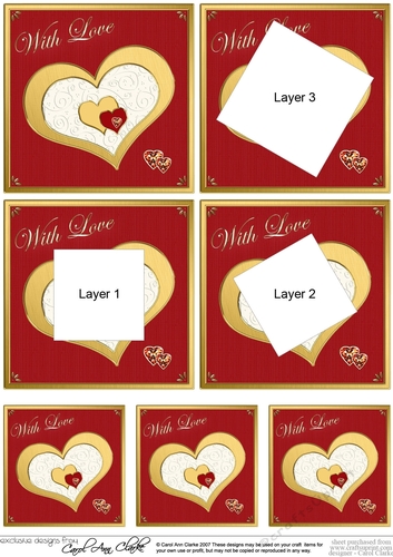 Elegant Hearts - Twisted Tunnel Topper
