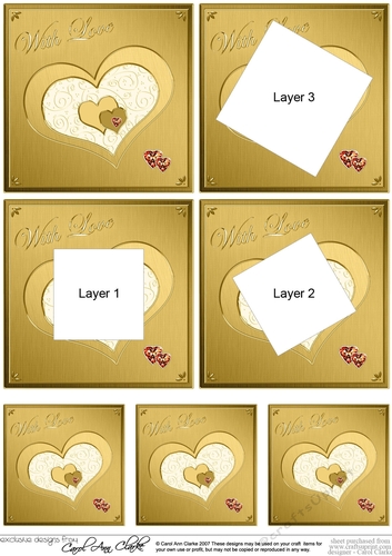 Elegant Hearts - Twisted Tunnel Topper