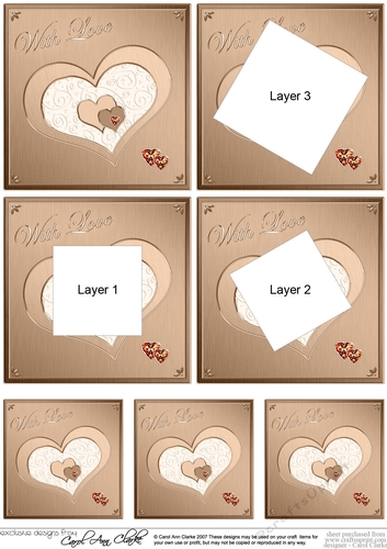 Elegant Hearts - Twisted Tunnel Topper