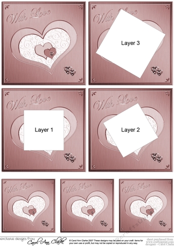 Elegant Hearts - Twisted Tunnel Topper