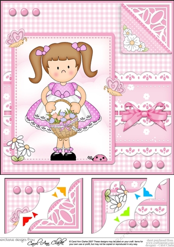 Cute Girlz & Lace Scalloped Corner Topper 