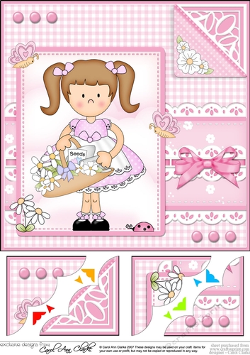 Cute Girlz & Lace Scalloped Corner Topper 