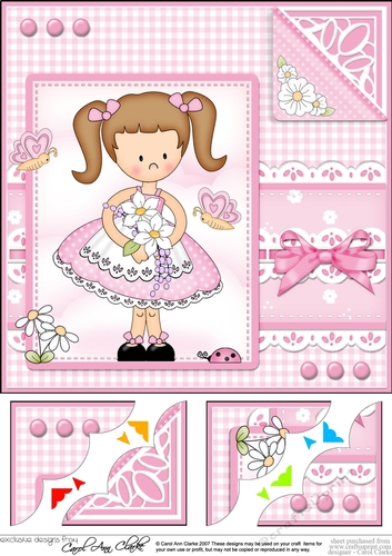 Cute Girlz & Lace Scalloped Corner Topper 
