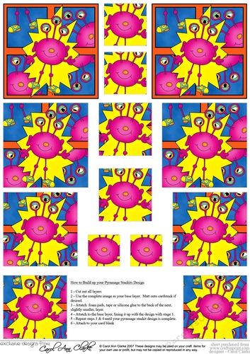 Aliens Out of this World  - Pyramage sheet