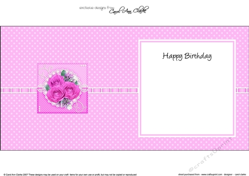 A Touch of Elegance Roses Pearls and Lace square landscape insert