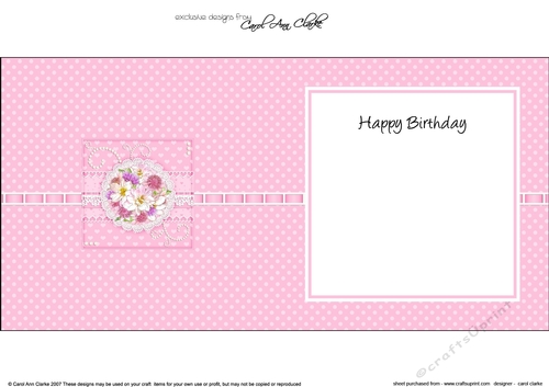 A Touch of Elegance Roses Pearls and Lace square landscape insert