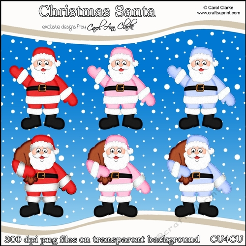 Christmas Santa - CU4CU Digital Clip Art Set