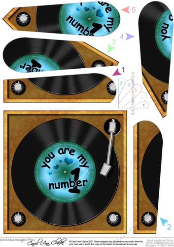 You are My Number 1 Record - Fan Pyramage Topper