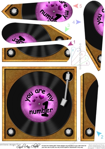 You are My Number 1 Record - Fan Pyramage Topper