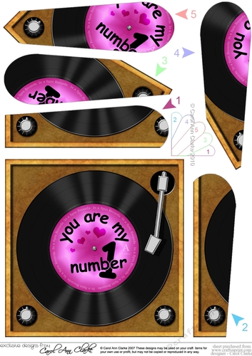 You are My Number 1 Record - Fan Pyramage Topper
