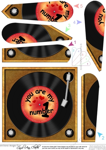 You are My Number 1 Record - Fan Pyramage Topper