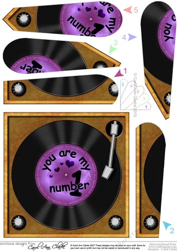 You are My Number 1 Record - Fan Pyramage Topper