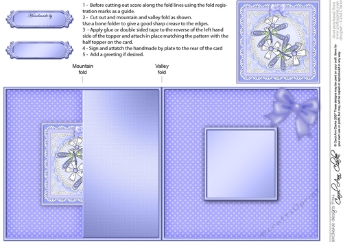 Dreamy Dragonflies No-Hole Fold Back Card