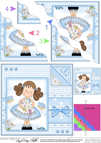 Cute Girlz & Lace Wavey Corner Stacker