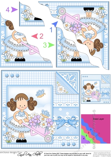 Cute Girlz & Lace Wavey Corner Stacker
