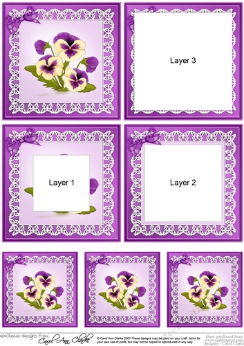 Pansy on Butterfly Lace - Tunnel Topper