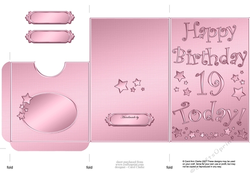 Elegant Metallic 19th Birthday Lottery Wallet Card