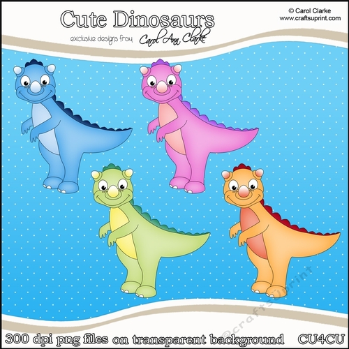 Cute Dinosaurs - CU4CU Digital Clip Art Set