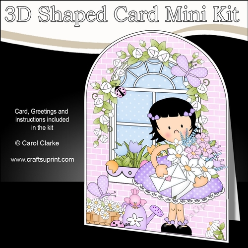 3D Shaped Card  Kit - Country Cottage Girlz Suzi