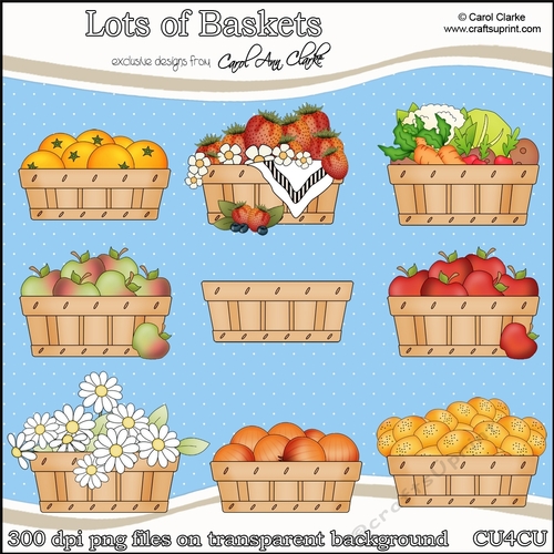 Lots of Baskets- CU4CU Digital Clip Art Set