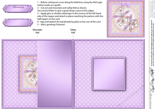 Dreamy Dragonflies - No-Hole Fold Back Card