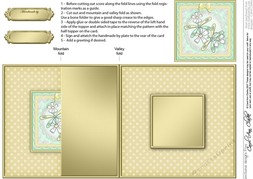 Dreamy Dragonflies - No-Hole Fold Back Card