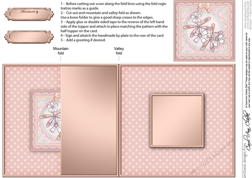 Dreamy Dragonflies - No-Hole Fold Back Card