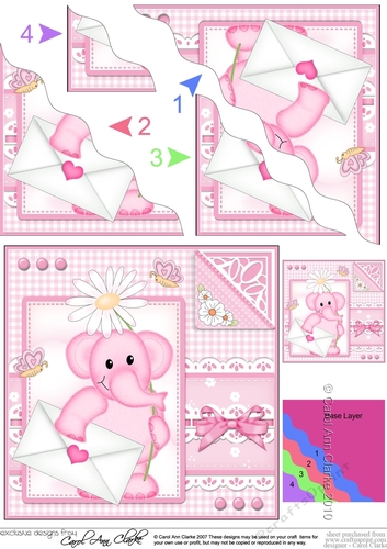Lola Elephant & Lace Wavey Corner Stacker