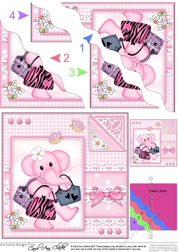 Lola Elephant & Lace Wavey Corner Stacker