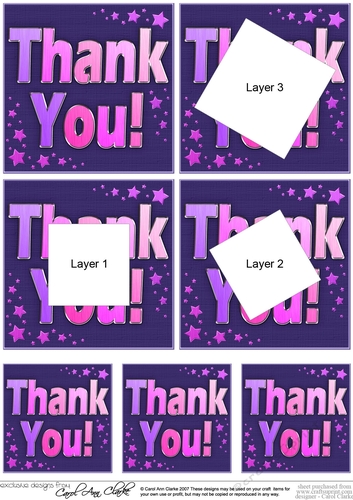 Thank You  - Twisted Tunnel Topper