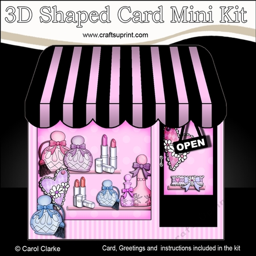 3D Shaped Card Kit -  The Blush Boutique Beauty Shop