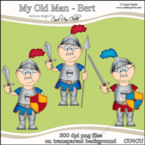 My Old Man Bert! - CU4CU Digital Clip Art Set