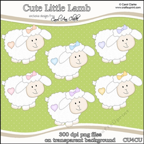 Cute Little Lamb - CU4CU Digital Clip Art Set