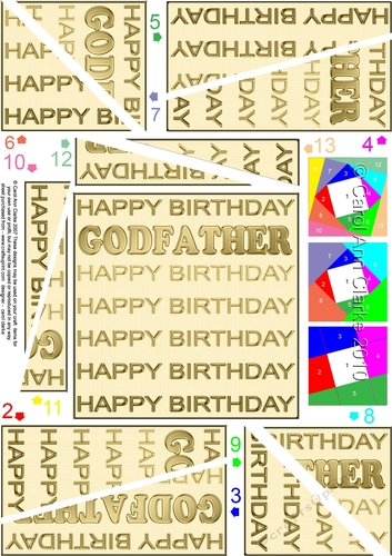 Birthday GODFATHER Twisted Spiral Side Stacker