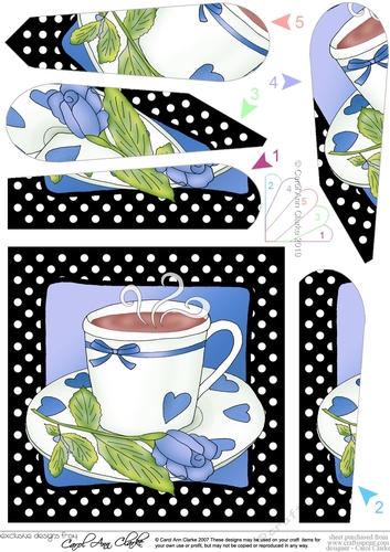 Time for Tea - Fan Pyramage Topper