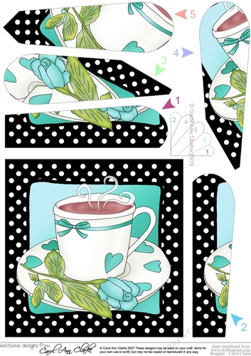 Time for Tea - Fan Pyramage Topper