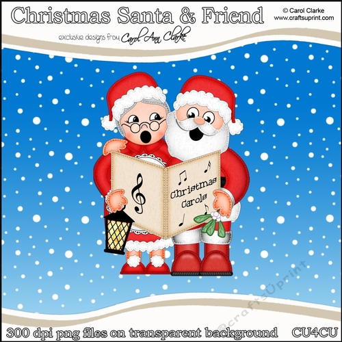 Christmas Santa & Mrs Claus - CU4CU Digital Clip Art Set