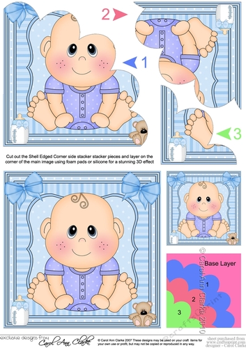 Cute New Baby Shell Edged Corner Side Stacker