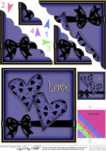 Love Hearts - Scalloped Corner Stacker