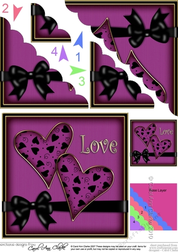 Love Hearts - Scalloped Corner Stacker