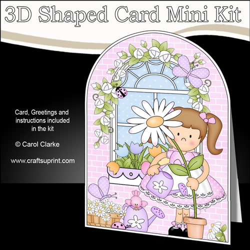 3D Shaped Card  Kit - Country Cottage Girlz Liz