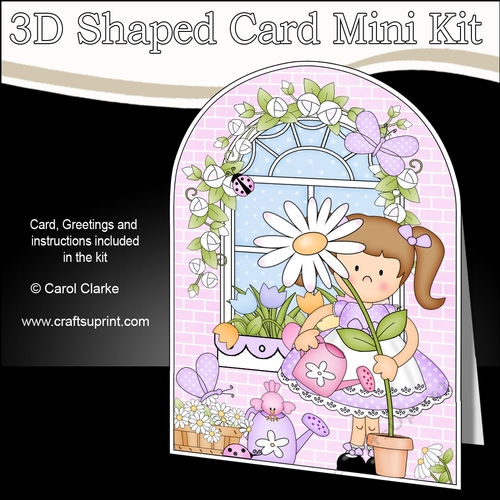 3D Shaped Card  Kit - Country Cottage Girlz Liz